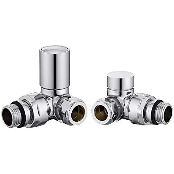 KRA-003 RADIATOR & TOWEL WARMER VALVES, CHROME - Image 1