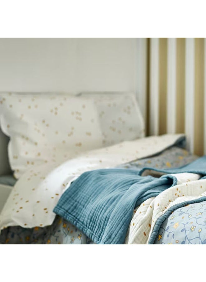 co arma Baby blanket, blue/white polka dot, 80x100 cm - Image 2