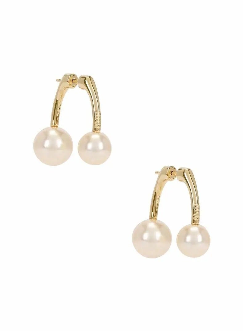 مياو مياو أقراط معدنية مطلية بالمينا - Image 1