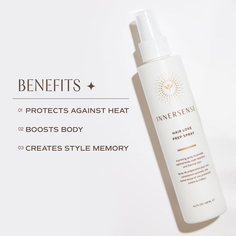 INNERSENSE Organic Beauty - Natural Hair Love Prep Spray For Body, Style Retention + Thermal Care | Non-Toxic, Cruelty-Free, Clean Haircare (Full Size, 6 fl oz | 198 ml) - Image 3