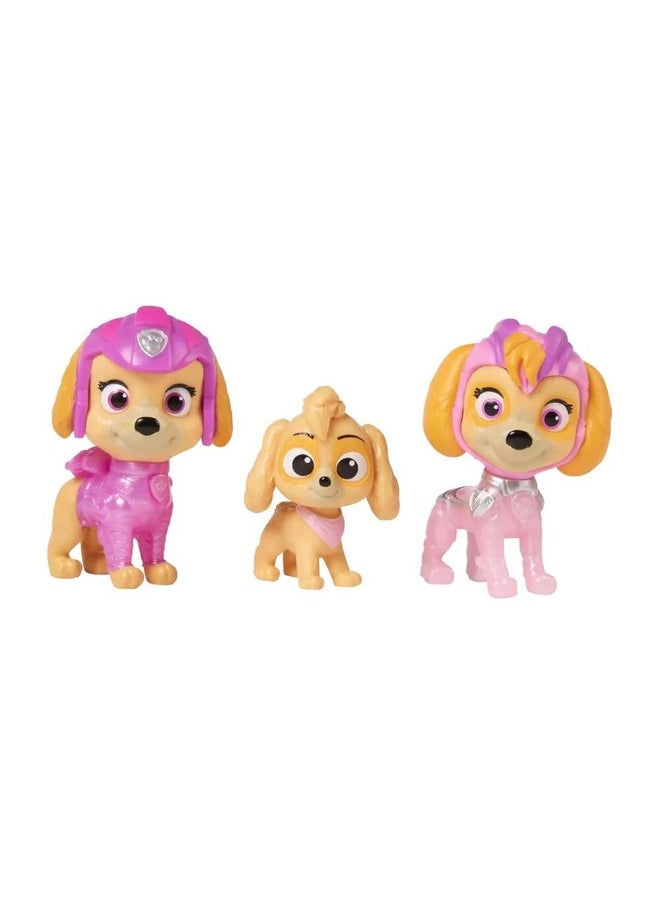 PAW PATROL : The Mighty Movie Mighty Skye Figure Gift Pack (Set Of 3)  - Image 1