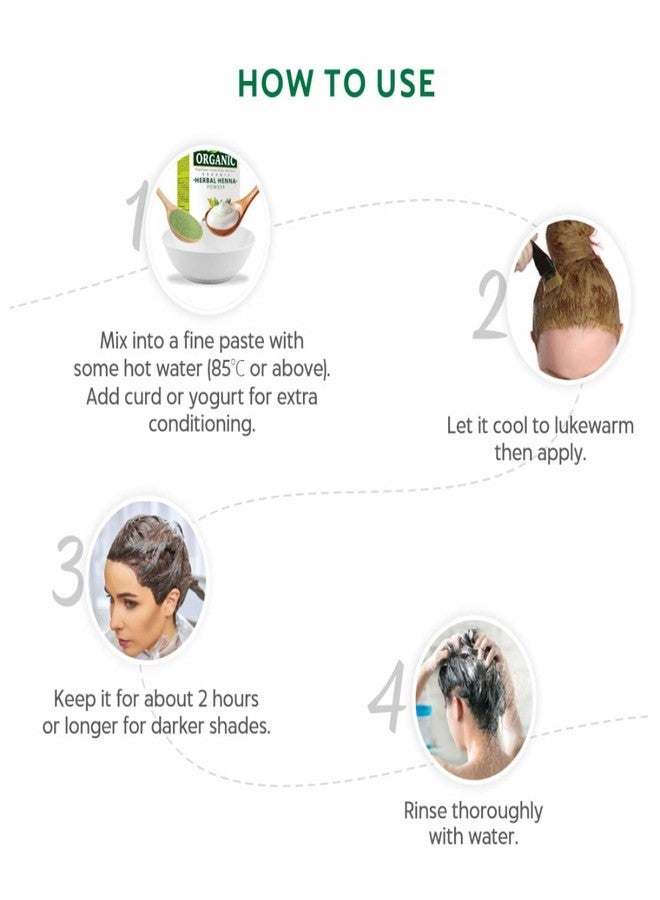 INDUS VALLEY Bio Organic Herbal Henna Powder (200g + 50g=250g) - Green - Image 5