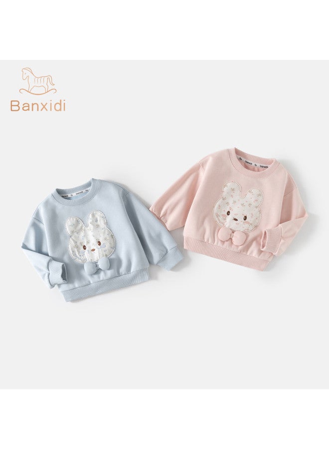 Benhedi Banxidi Girls' Pullover Hoodie Spring And Autumn New Stylish Children's Long Sleeve Toddler Spring Baby Top - Image 1