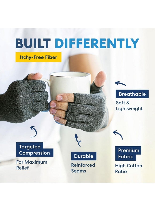 Dr. Frederick's Original Arthritis Compression Gloves for Women & Men - Ideal for Arthritis Hand Pain Relief, Carpal Tunnel, Reynaud’s & Poor Circulation - Medium - Image 3