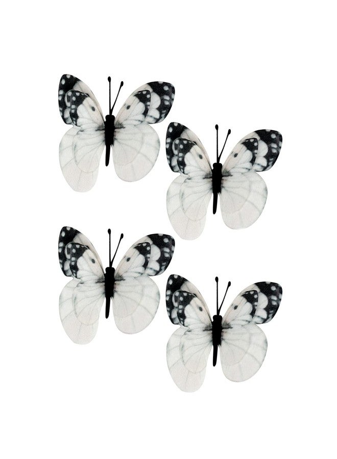 Confidence 4 pcs Butterfly Hair Claw/Clutcher Clip/Stylish Pins for Women And Girl (Multi-colored 8) - Image 1
