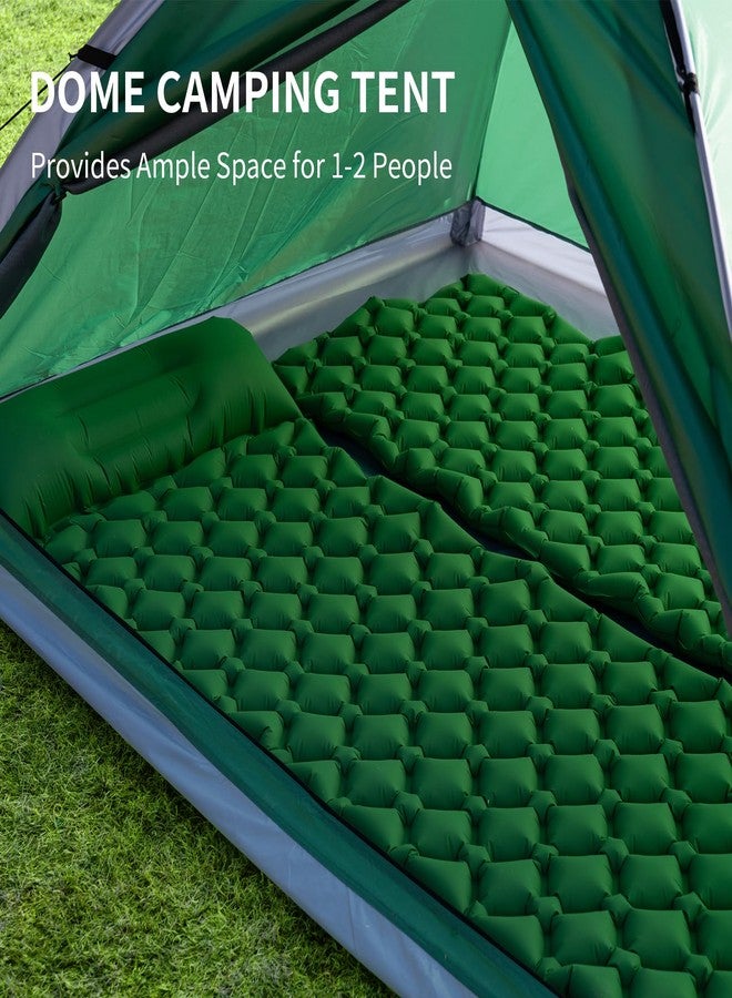 JELUCAMP 1/2 Person Dome Tents for Camping, Lightweight Portable Single Backpacking Tent, Small Easy Setup Outdoor Waterproof Camping Hiking Tent for Adults, 2 Person Tent, Dark Green - Image 3