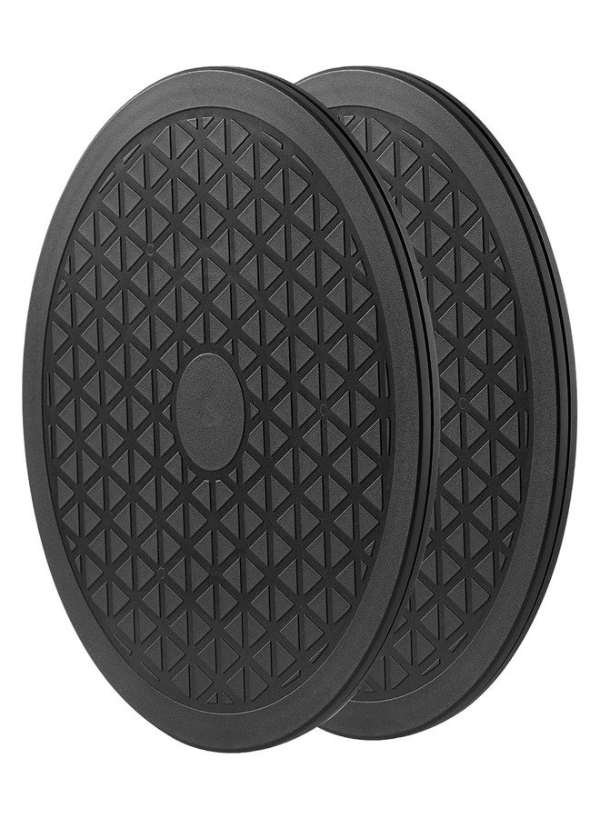 HSTECH 2 Pcs (8 Inch) Heavy Duty Rotating Swivel Stand - Lazy Susan with Steel Ball Bearings for Model Base/Rotating Plants/Crafts Stand Monitor/TV/Monitors/Potted Plants (360˚ Rotation) - Image 1