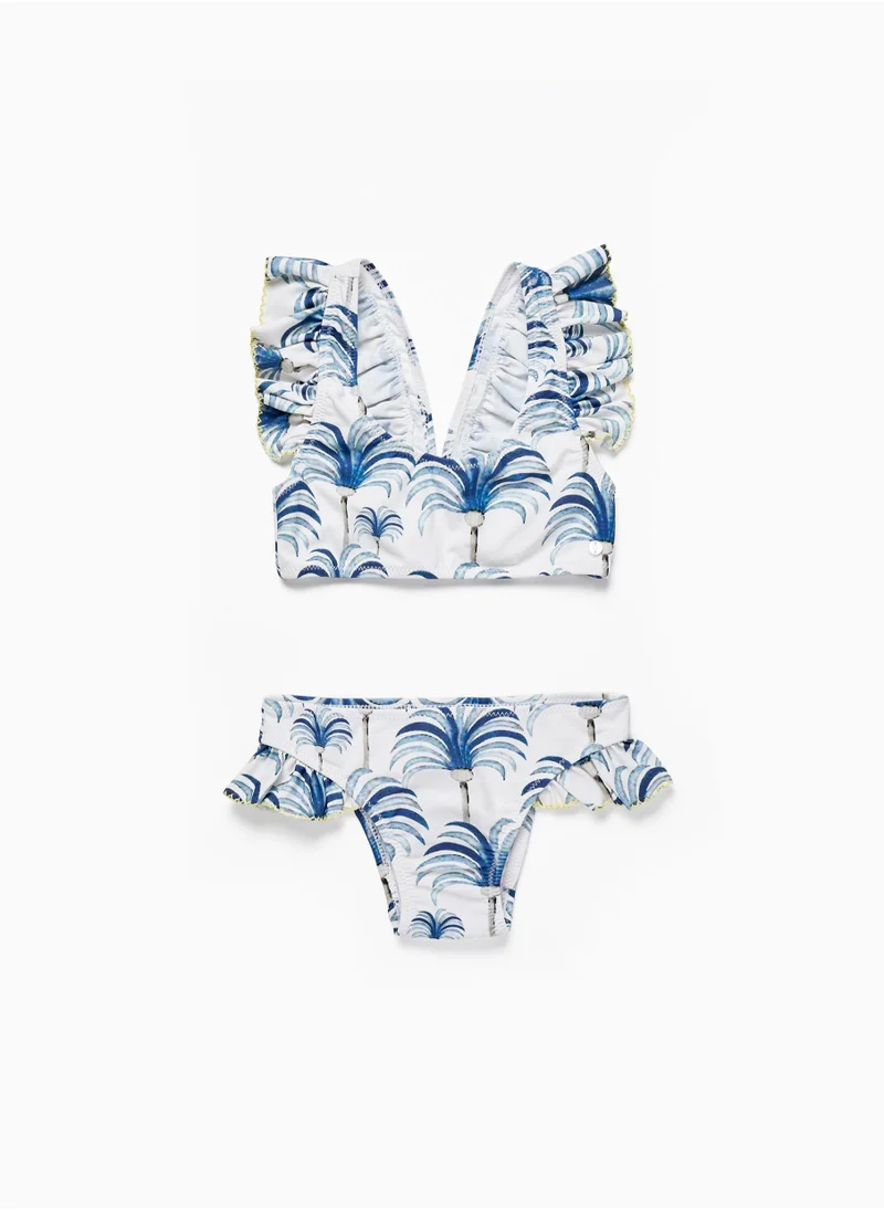Zippy Zippy Ruffled Bikini Uv 80 Protection For Girls
