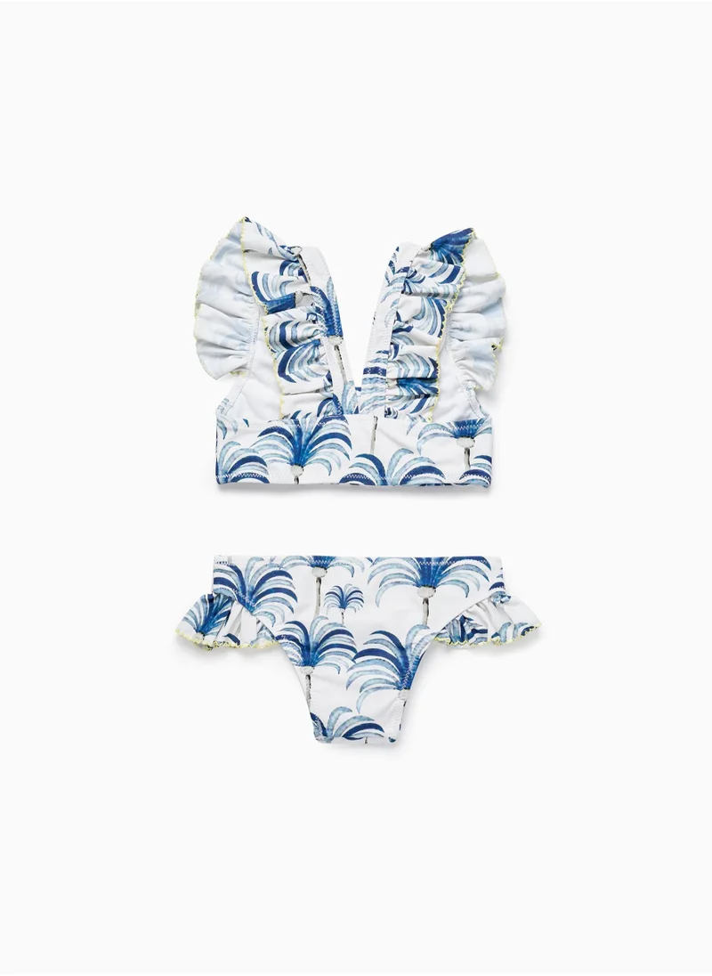Zippy Zippy Ruffled Bikini Uv 80 Protection For Girls