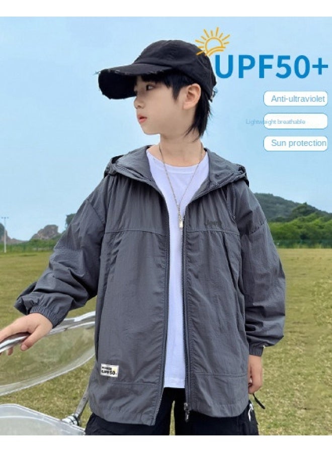 Jeep Upf50+】cooling Kids Sun Protection Jacket Summer Lightweight Breathable Boys And Girls Outdoor Sunscreen Coat - Image 1