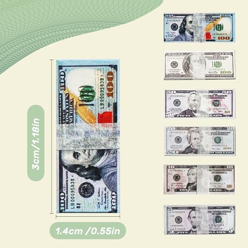 LUFEEMGA 600PCS 112 Miniature Dollar Bills Set Old Tiny Mixed Denominations Money for Mini House New - Image 5