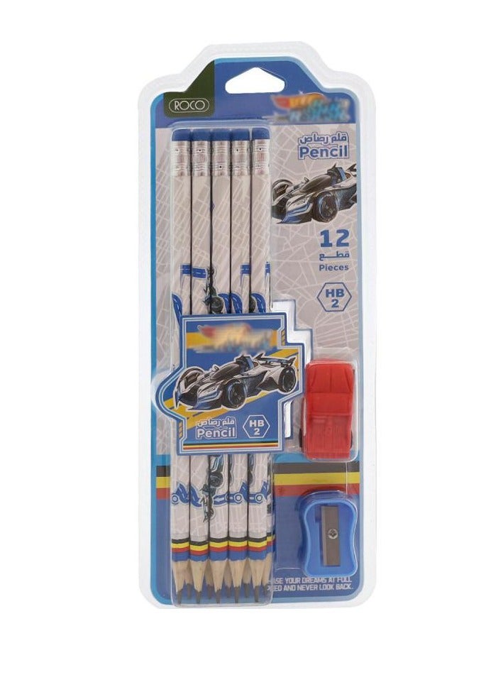 ROCO 12 Pieces Stationery Set Pencil