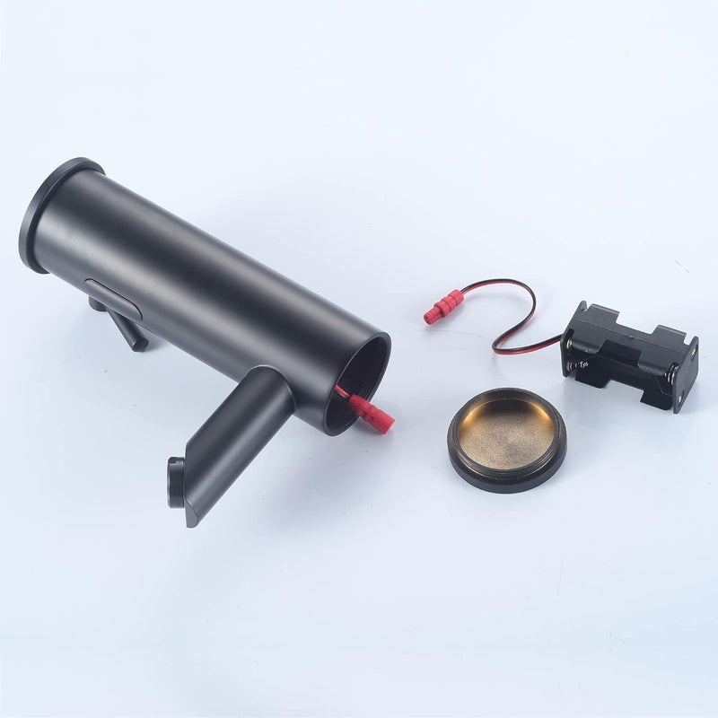 HOOMEE Automatic Touchless Bathroom Sink Faucet Motion Activated Sensor Hands Free Auto Off 1 Hole Commercial Infrared Brass Basin Faucets Adjustable Cold Hot Single Handle Water Mixer Matte Black - Image 5