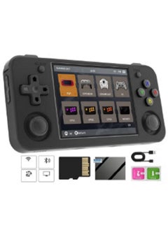 ANBERNIC  RG35XX H Retro Handheld Game Console, 3.5 Inch IPS Screen Linux System Built-in 64G TF Card 5528 Games Support HDMI TV Output 5G WiFi Bluetooth 4.2 (Black)  - Image 1