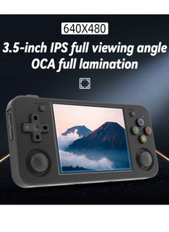 ANBERNIC  RG35XX H Retro Handheld Game Console, 3.5 Inch IPS Screen Linux System Built-in 64G TF Card 5528 Games Support HDMI TV Output 5G WiFi Bluetooth 4.2 (Black)  - Image 4