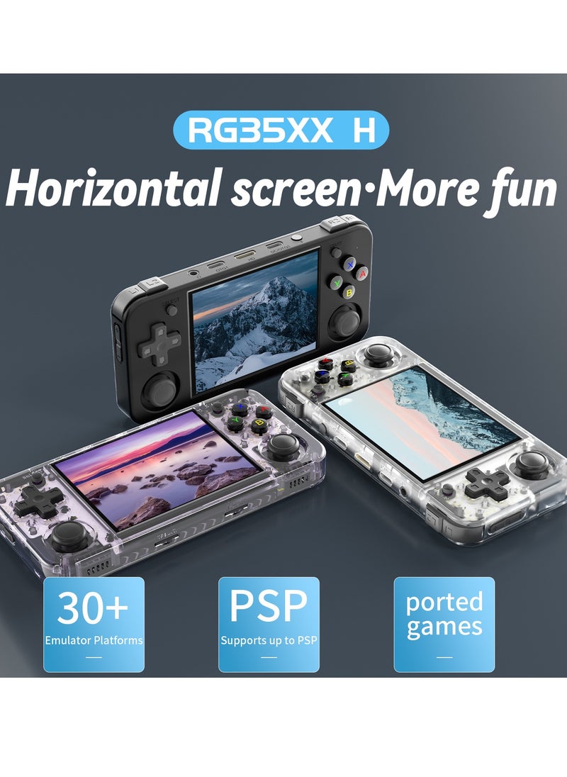 RG35XX H Retro Handheld Game Console, 3.5 Inch IPS Screen Linux System Built-in 64G TF Card 5528 Games Support HDMI TV Output 5G WiFi Bluetooth 4.2 (Black) - pzsku/ZE73979C1A9C8A749E14EZ/45/_/1733906155/453ab606-682e-43dd-ba3a-6d409c9465ee