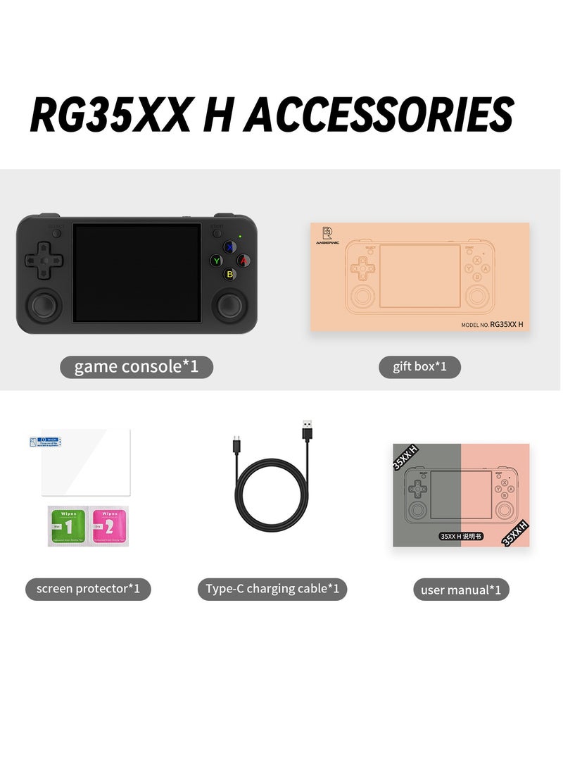 RG35XX H Retro Handheld Game Console, 3.5 Inch IPS Screen Linux System Built-in 64G TF Card 5528 Games Support HDMI TV Output 5G WiFi Bluetooth 4.2 (Black) - pzsku/ZE73979C1A9C8A749E14EZ/45/_/1733906158/86144734-843d-4222-af64-65cac5a34a99