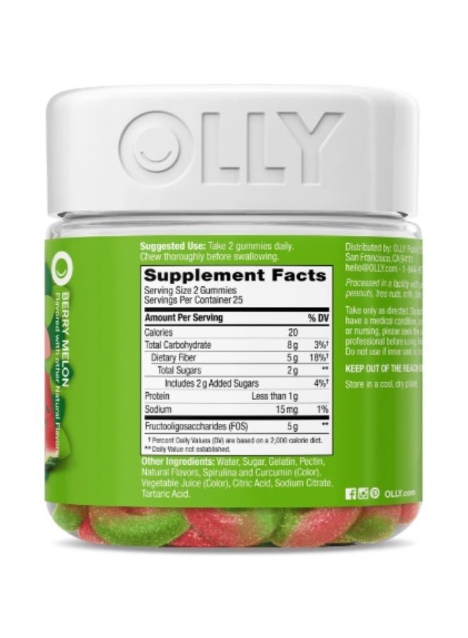 OLLY Fiber Gummy Rings, Berry Melon, 50 Gummies - Image 2