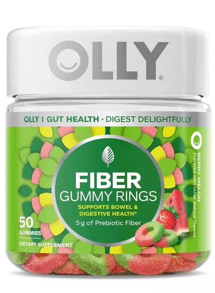 OLLY Fiber Gummy Rings, Berry Melon, 50 Gummies - Image 4