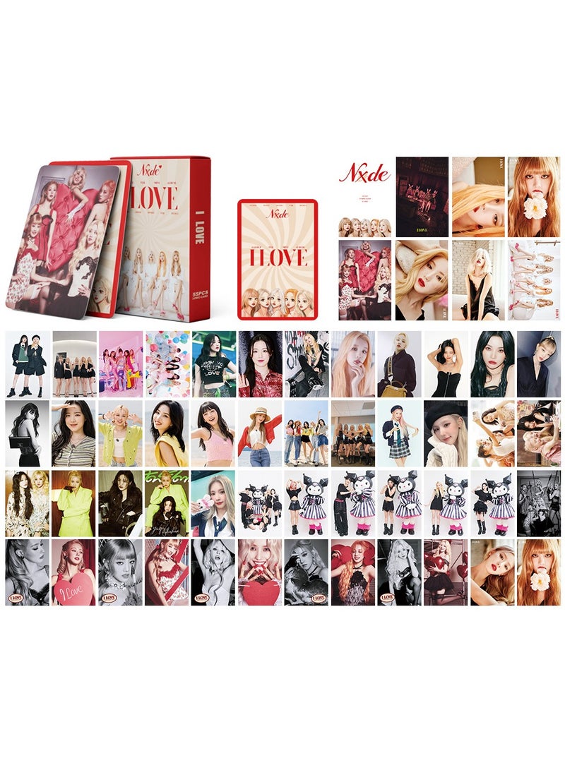 NIBEMINENT 55 Pcs Kpop (G)I-DLE Lomo Cards Card For Fans Collection Gifts - Image 1