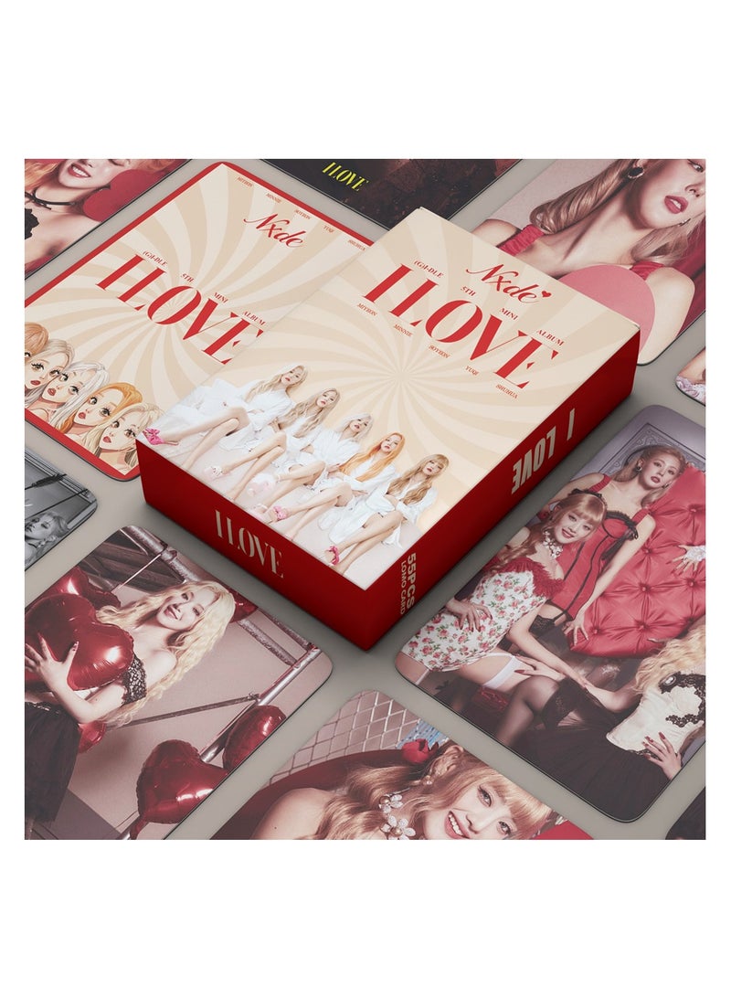 NIBEMINENT 55 Pcs Kpop (G)I-DLE Lomo Cards Card For Fans Collection Gifts - Image 2