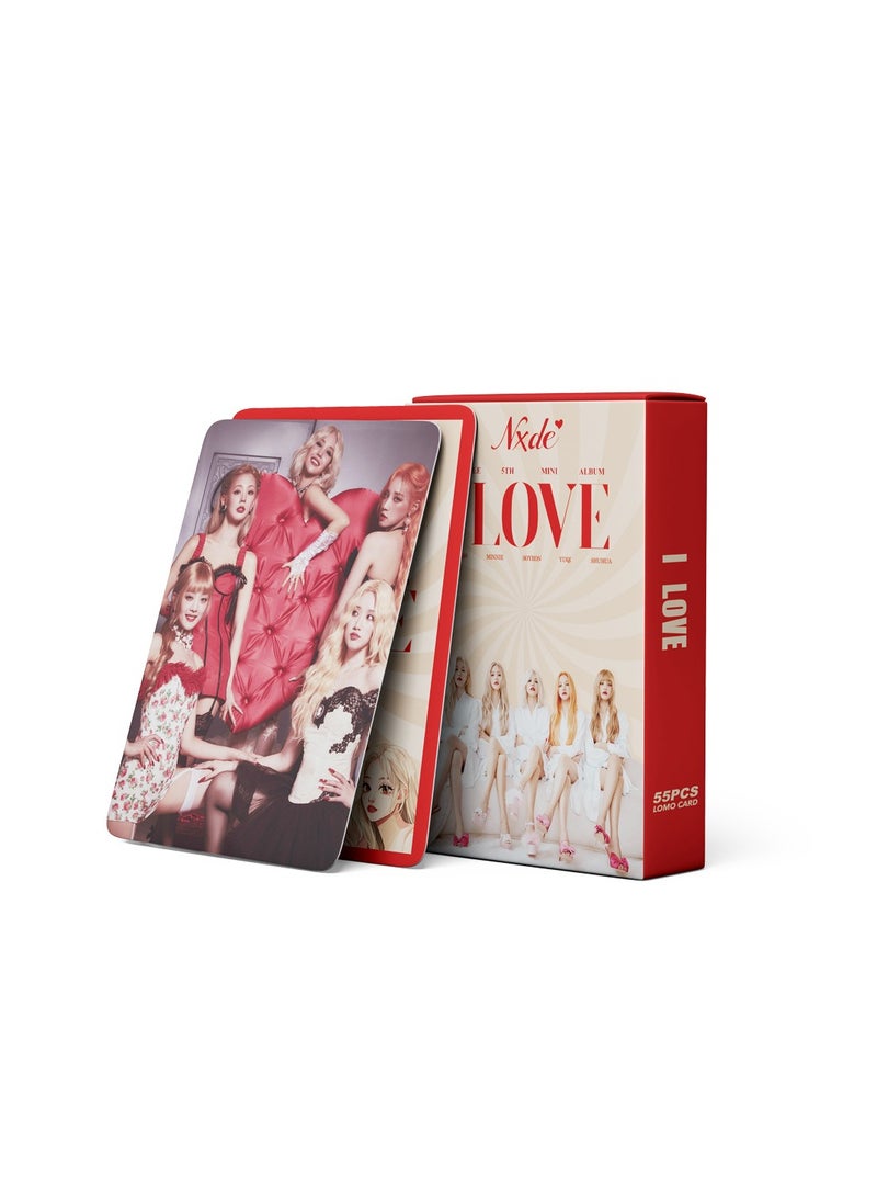 NIBEMINENT 55 Pcs Kpop (G)I-DLE Lomo Cards Card For Fans Collection Gifts - Image 4