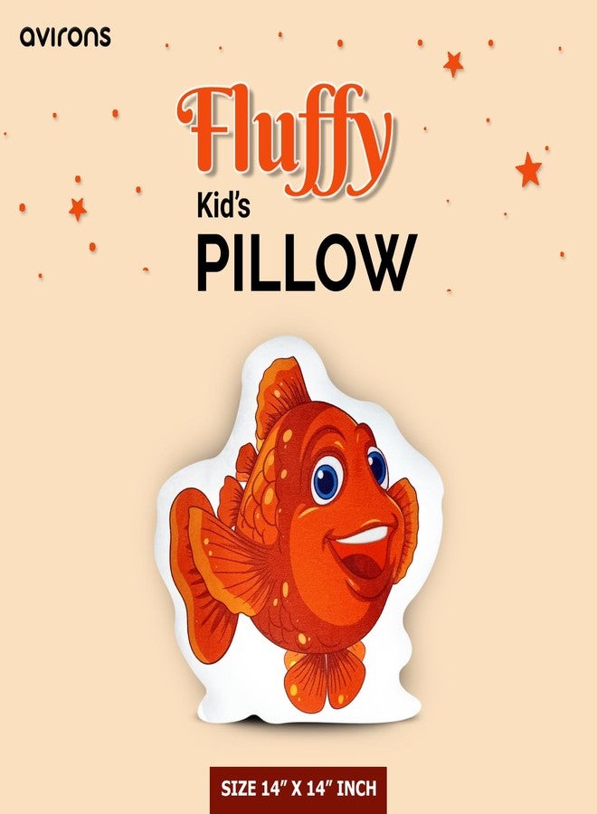 Avirons Plush Kids’ Fish Pillow - Soft, Snuggly, and Playful Cushion Perfect for Naptime, Playtime, or Relaxing, Adding Fun Jungle Adventure and Comfort to Every Moment - Image 4
