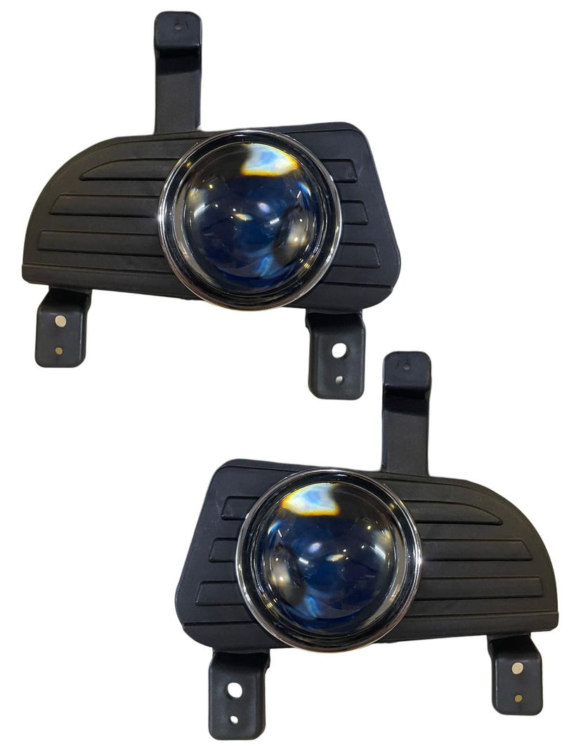 KD K D PROJECTOR Fog Lamp Set for Mahindra Scorpio Mhawk/Verito, 2008-2017 Model Pair (WARM WHITE HALOGEN BULB) - Image 1
