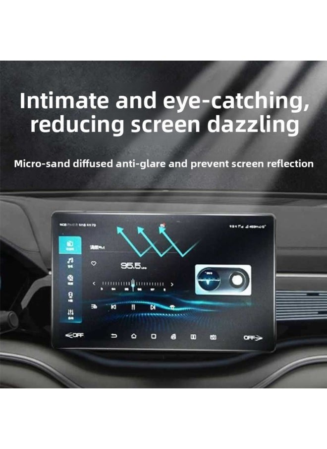 Generic - Byd Screen Tempered Film Element Central Control Dolphin Navigation Han Instrument Panel Song PlusDMI/EV/Pro Qin-Color:High-definition High-transparency Tempered Film [explosion-proof Screen] Imported Material-Size:[remarks Car Model] 10.1inch Navigation + Instrument Panel - Image 1