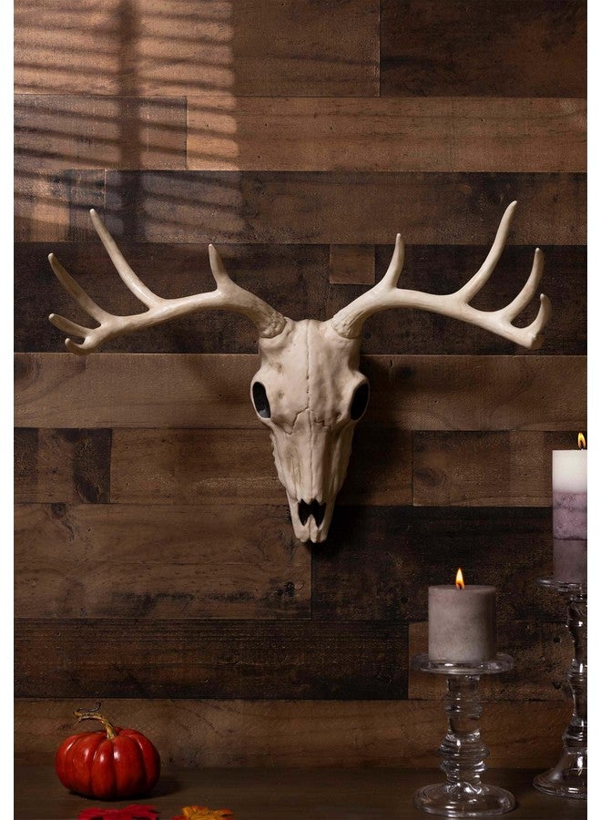Crazy Bonez Faux Taxidermy 10 Point Buck Deer Skull Hanging Wall Decor, 21.5" Wide, Living Room - Image 2