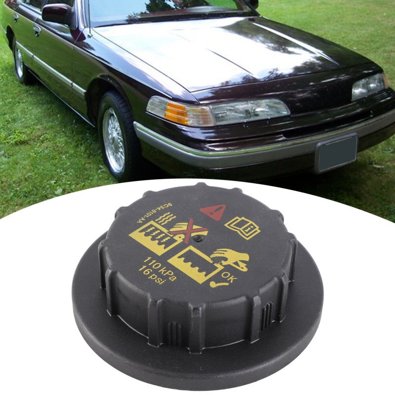 Radiator Pressure Cap: 9C3Z8101B ABS Material Two-way Valve Cooling Reservoir Cover - Stable Function Simple Installation Car Radiator Cap for Ford E-250 2003-2014 Lincoln Continental 1995-2002 - Image 2