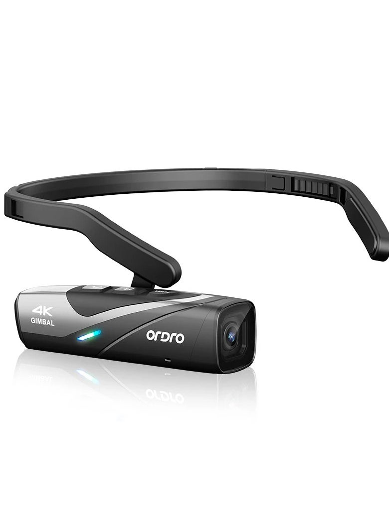 ORDRO Ordro EP8 Head Wearable Action Camera Vlog 4K 60fps for YouTube Videos Motorcycle Helmet Digital Camcorder Camara Stabilization  - Image 1