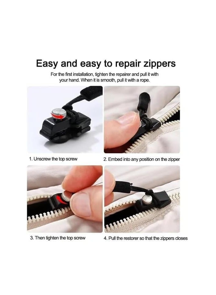Replacement zippers or attachable zipper handles – suitable for clothing, bags, and jackets  - Image 2