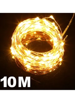 Generic Fairy Christmas Diwali Lights Battery Operated10M/33ft/100 LED Warm White String Light Waterproof Battery Case Indoor Lights for Xmas Tree Wedding Party Events Garden Spring Decoration  - Image 2