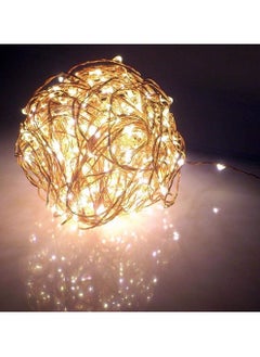 Generic Fairy Christmas Diwali Lights Battery Operated10M/33ft/100 LED Warm White String Light Waterproof Battery Case Indoor Lights for Xmas Tree Wedding Party Events Garden Spring Decoration  - Image 3