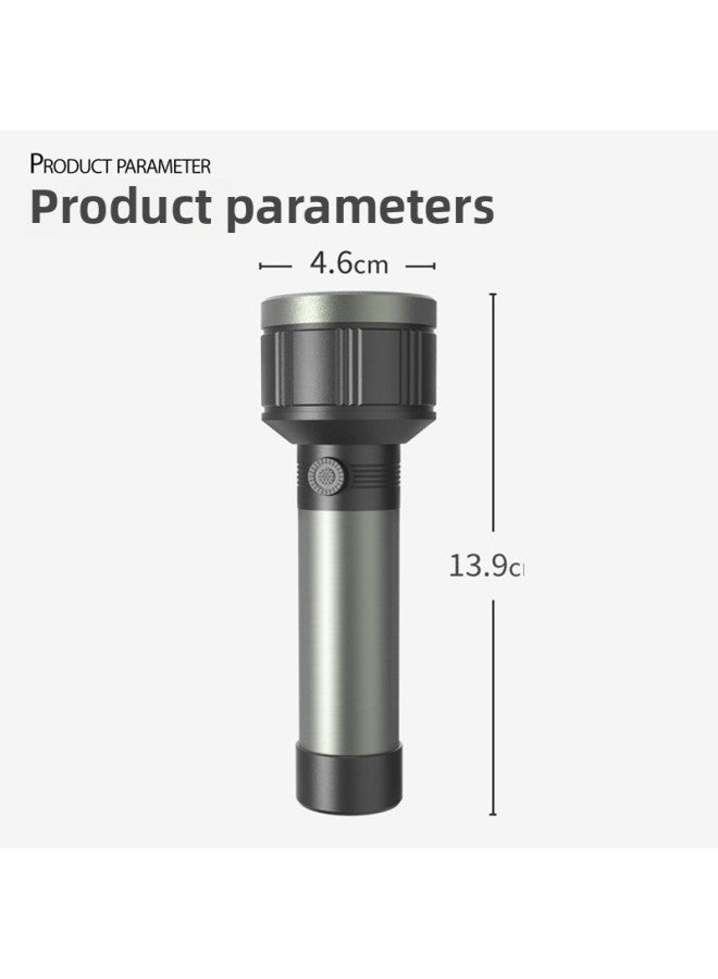 Long-term LED Flashlight 9186 Small Portable Portable Rechargeable USB Strong Light Mini Undined Light Household Outdoor