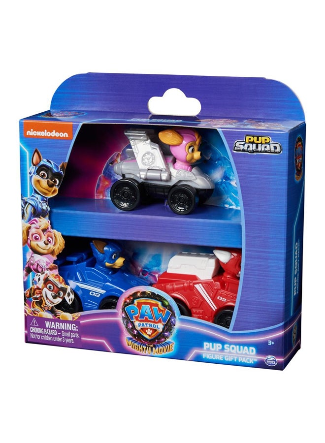 Spin Master - Paw Patrol Movie Pup Squad 3 Figures with Cars - 6067480