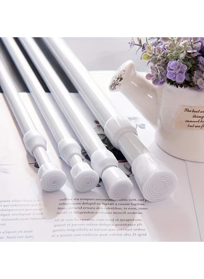 1pc 100 190cm 39 37 74 9in Adjustable Tension Curtain Rod Multi Purpose No Drill Metal Extendable Rod For Bathroom Kitchen Window Sill Balcony Living Room Door Curtain Window Drapery Wardrobe Support Clothes Hanging Rod - Image 1