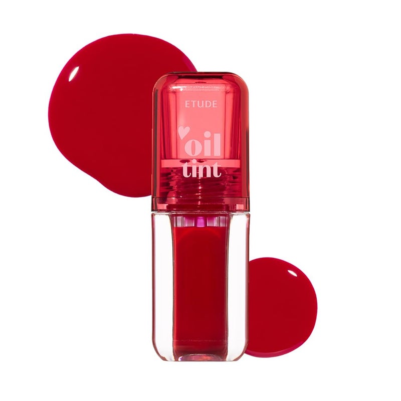 Etude Dear Darling Lip Oil Tint Juicy Moisture Rich Formula Shade 01 Real Cherry 42ml - Image 1