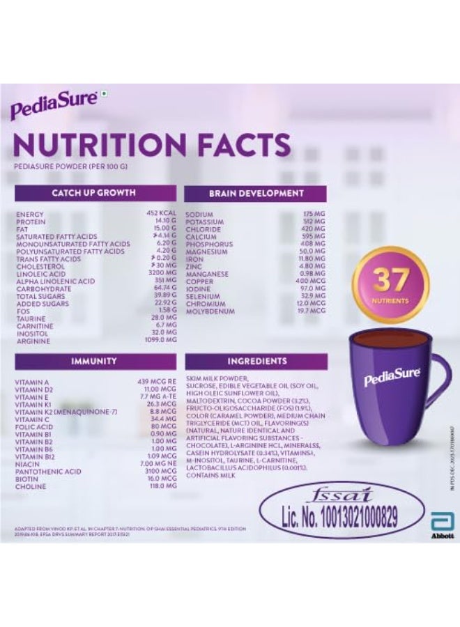 Pediasure Nutritional Drink Powder 950 gm, Chocolate, Scientifically Designed Nutrition for Supporting Kids Growth - Image 4