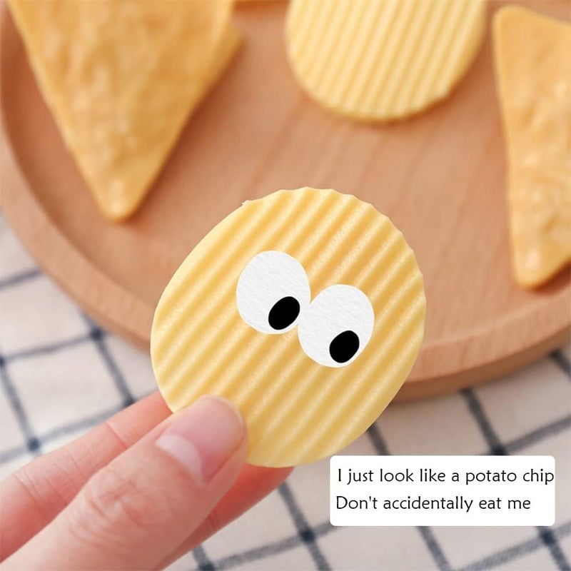 Cute Chip Clips Food Bag Sealer Sealing Clips,Potato Shaped Chip Funny Sealing Clip for Kitchen Food Storage,Snacks Bag Sealer Sealing 4 pieces (4 Round) - Image 4