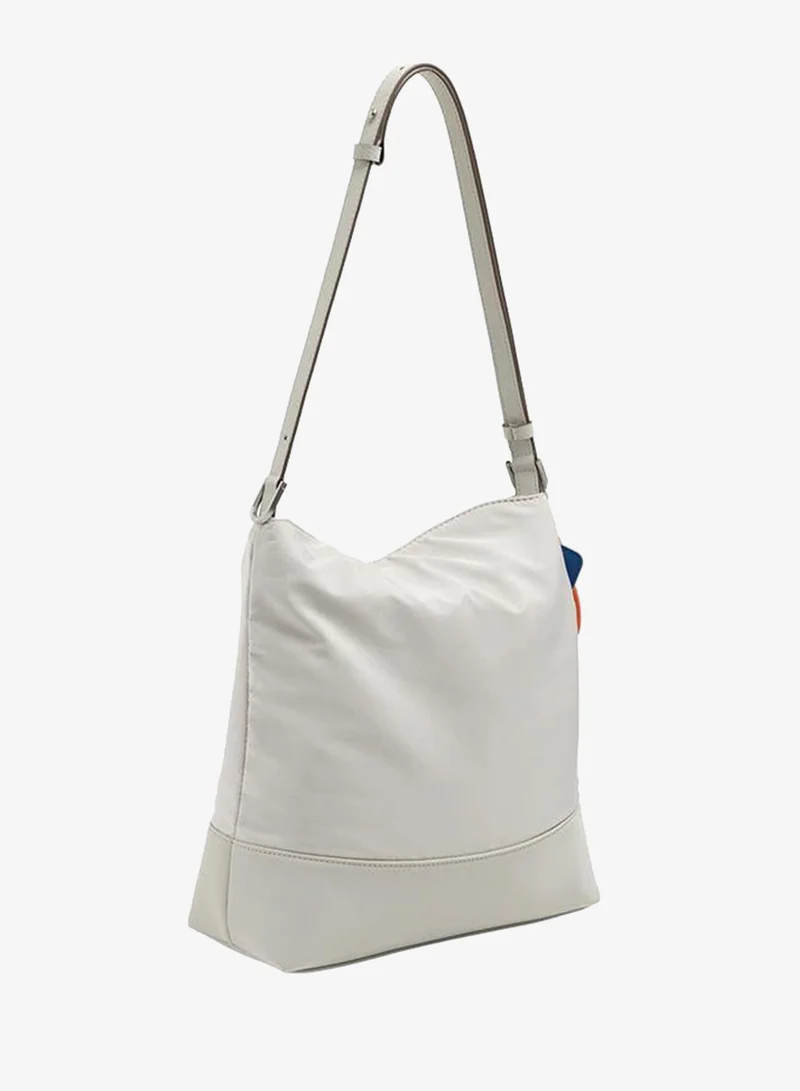 Parfois White Nylon Shoulder Bag With Strap for Women | Best Price UAE