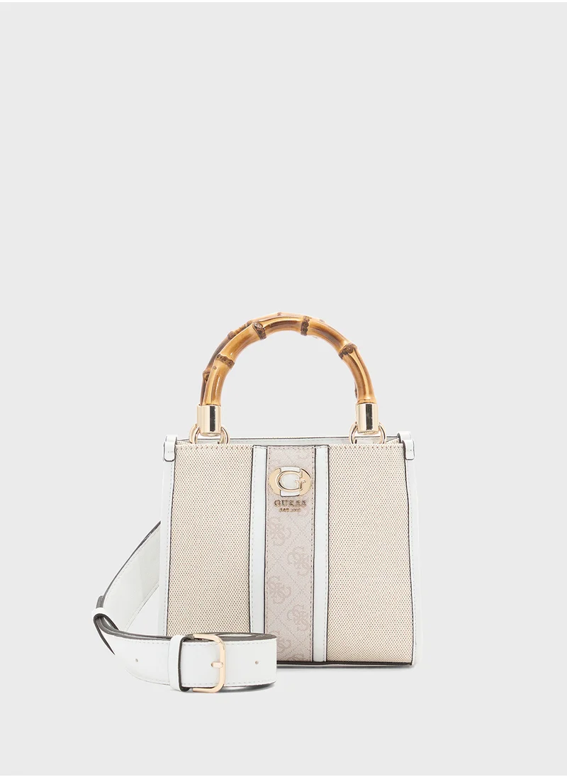 GUESS Kerima Bamboo 2 Cpmt Mini Tote