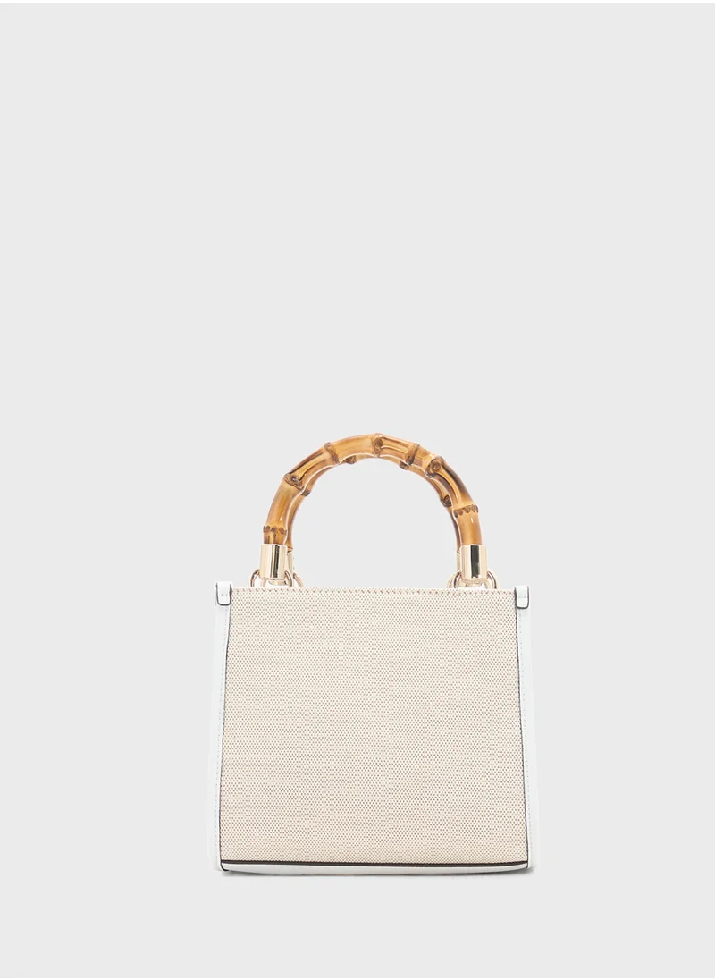 GUESS Kerima Bamboo 2 Cpmt Mini Tote