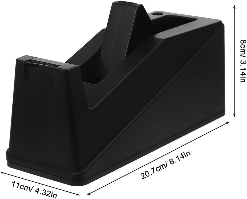 Large Desktop Tape Dispenser Holder for Office Use Freestanding Plastic Tape Cutter Base for School and Home - Image 2