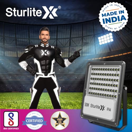 Sturlite Zuper 30 W LED Flood Light| Cool White 6500K Color Temperature LED Lamp| IP66 Waterproof Surge Protection Focus Light for Factory, Garage, Parking, Garden, Playground & Shop - (Pack of 2) - Image 2