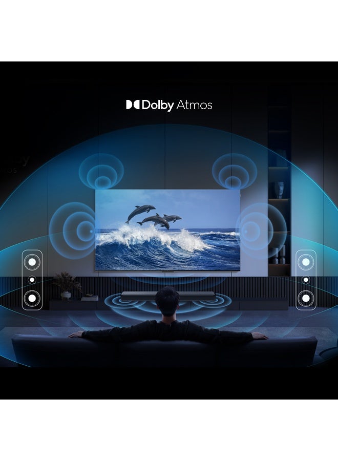 تي سي إل شريط صوت TCL 2.1 قناة دولبي أتموس مع مضخم صوت لاسلكي، DTS Virtual:X، تكيف صوتي بالذكاء الاصطناعي، توتي كورال، باس عميق وقوي، S55H - Image 5