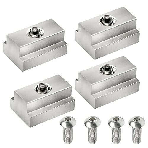 MOEBULB T Slot Nuts Compatible with Toyota Tunda Tacoma Pickup Truck Bed Deck Rails Cleats Rack Rail with Stainless Button Socket Cap Screw 8-Pack Silver - Image 4