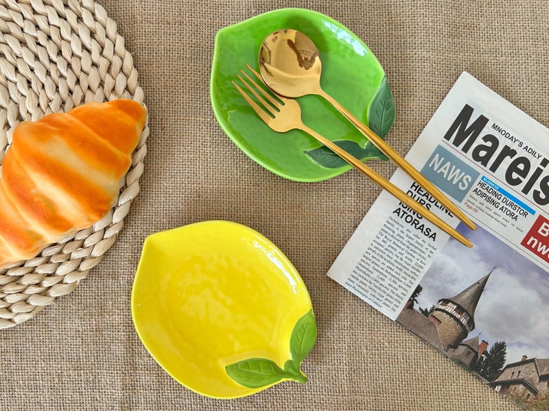 TOPYOKK Ceramic Spoon Rest for Stove Top & Kitchen Counter Spoon Holder for Stove & Cooking Spoon Holder for Ladle Cute Coffee Spoon Rest Utensil Rest Spatula Rest, Lemon Kitchen Decor & Accessories (Yellow) - Image 4