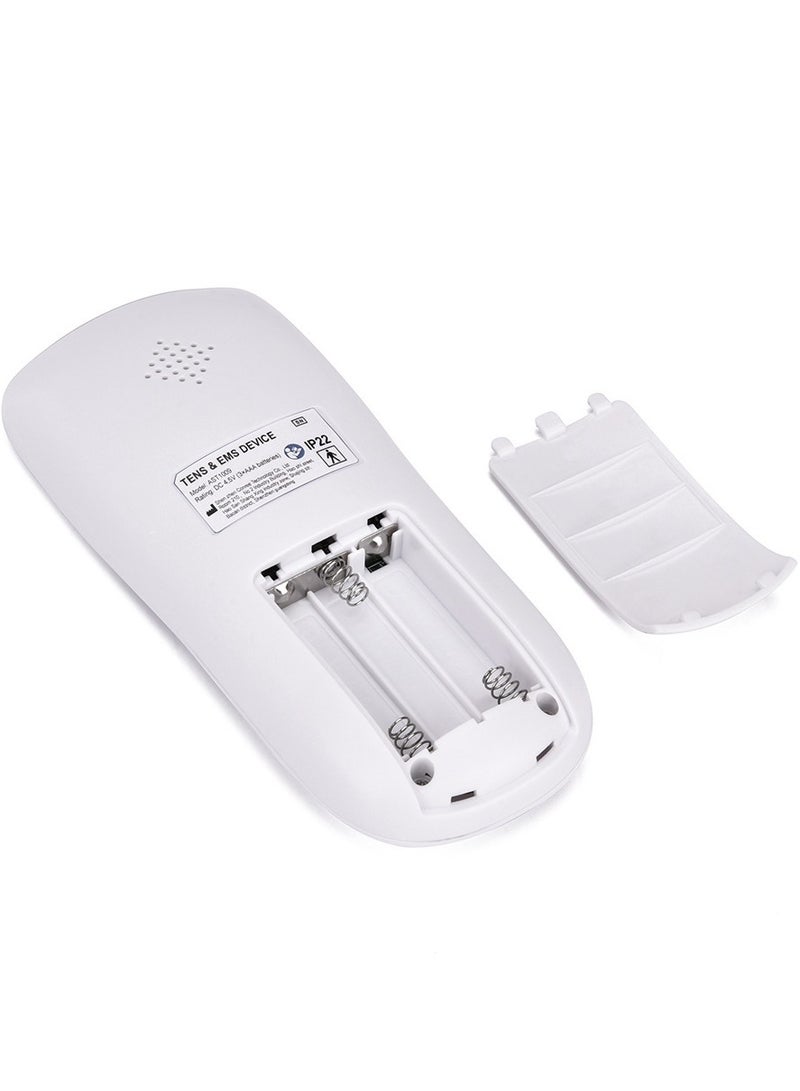 إسكدنيا جهاز تحفيز العضلات الكهربائي عبر الجلد (TENS) - جهاز تدليك نبضي إلكتروني ثنائي القناة EMS بـ 12 وضعًا لتخفيف الألم والعلاج الطبيعي، جهاز تدليك عضلات الظهر والرقبة وعرق النسا وتخفيف آلام الكتف - Image 4